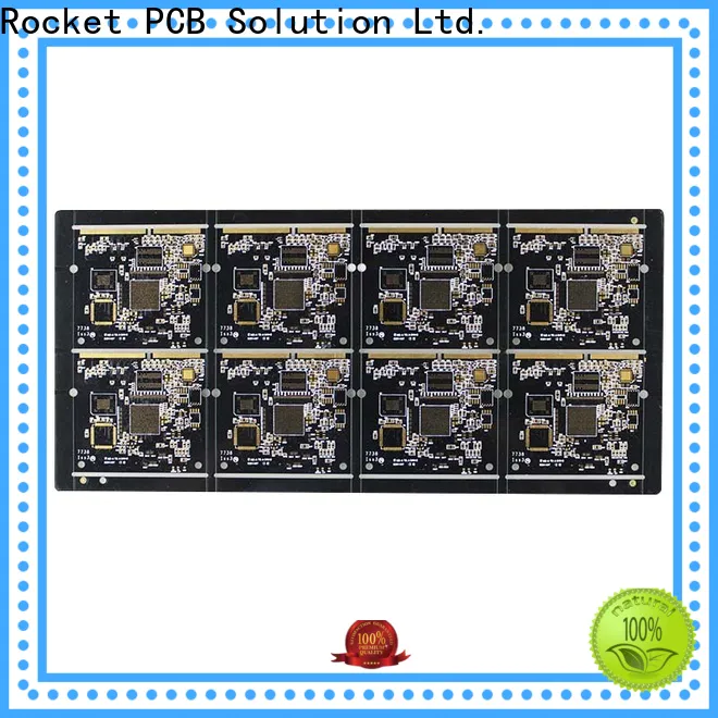 Rocket PCB plated gold column plating for import