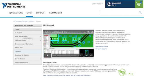 Ultiboard pcb software